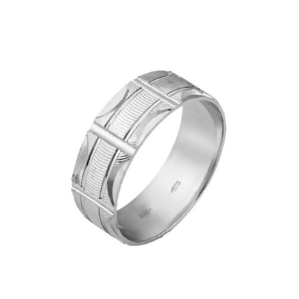 

Серебряное обручальное кольцо GS