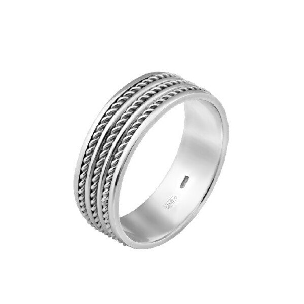 

Серебряное обручальное кольцо GS