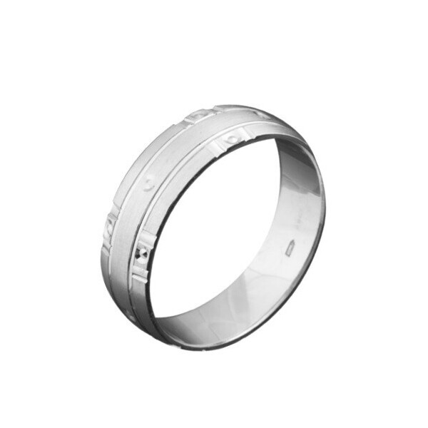 

Серебряное обручальное кольцо GS