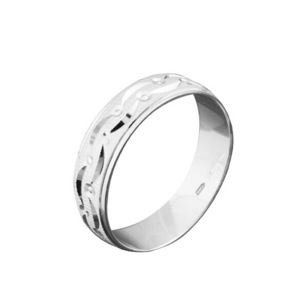 

Серебряное обручальное кольцо GS