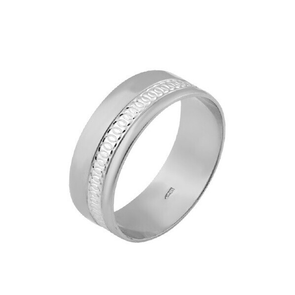 

Серебряное обручальное кольцо GS
