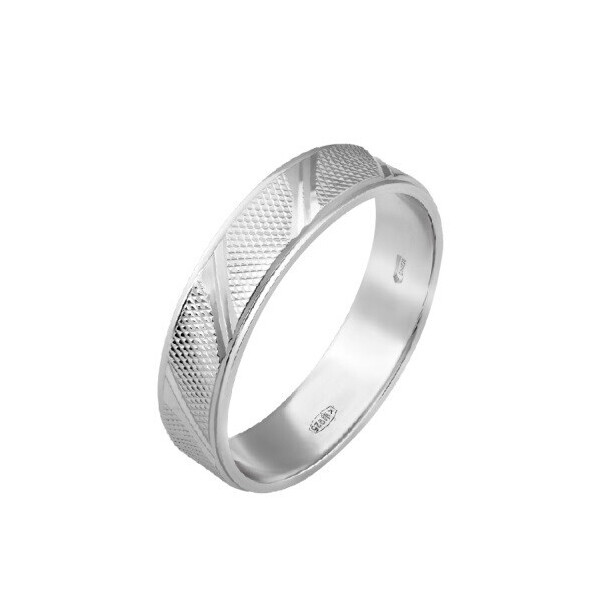 

Серебряное обручальное кольцо GS