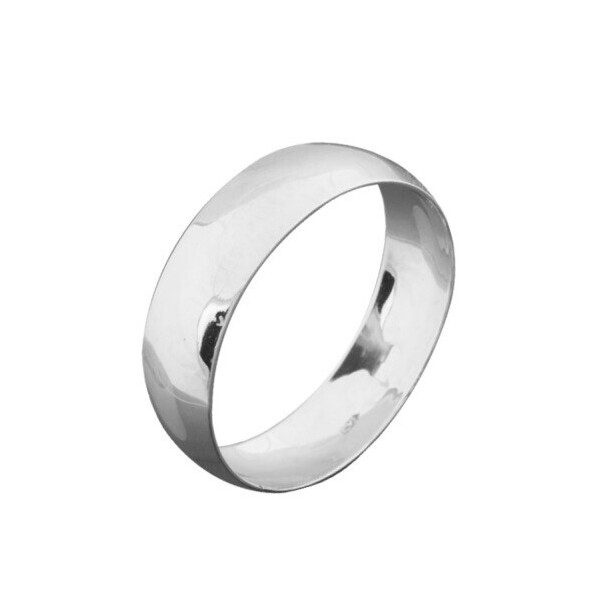 

Серебряное обручальное кольцо GS
