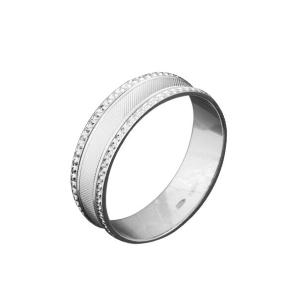 

Серебряное обручальное кольцо GS