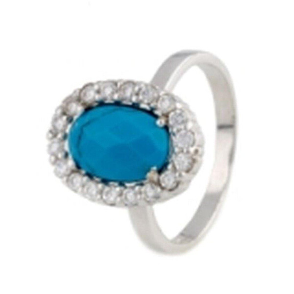 

Серебряное кольцо GS с натуральной бирюзой (0165479) 17 размер