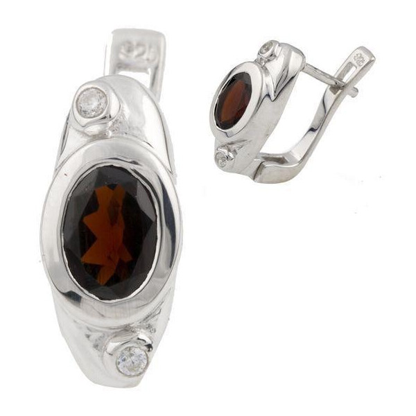 

Серебряные серьги GS с натуральным гранатом (1090978)