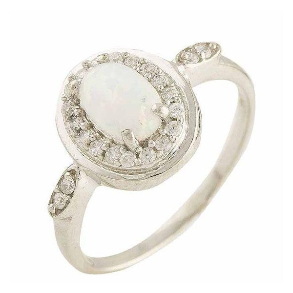 

Серебряное кольцо GS с опалом (1189894) 17 размер
