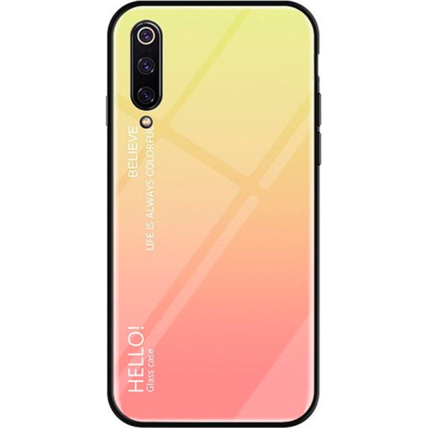 

TPU+Glass Gradient HELLO для Xiaomi Mi 9 (Розовый) (686321)