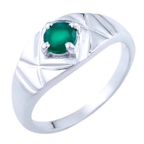 

Серебряное кольцо GS с натуральным агатом (1740095) 19 размер