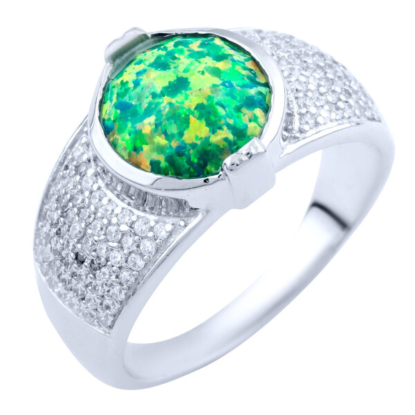

Серебряное кольцо GS с опалом (1837528) 17.5 размер