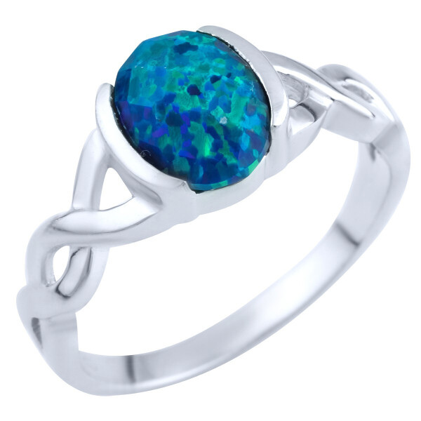 

Серебряное кольцо GS с опалом (1892077) 17 размер