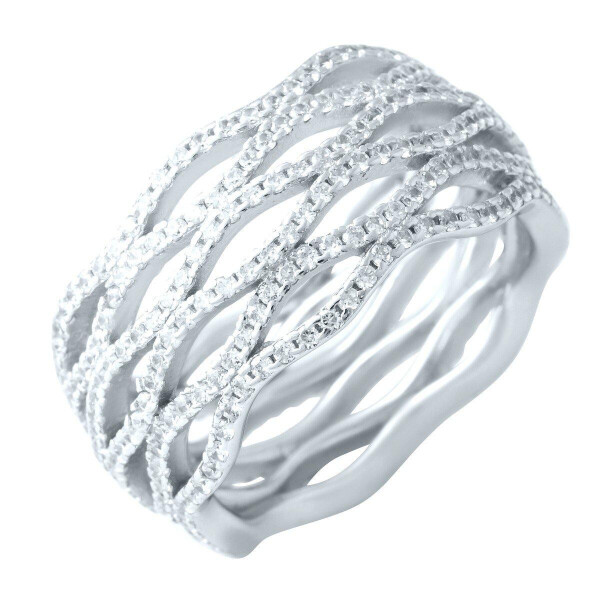 

Серебряное кольцо GS с фианитами (1918692) 17 размер 16.5