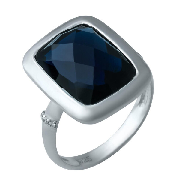 

Серебряное кольцо GS с сапфиром nano (1932704) 17 размер