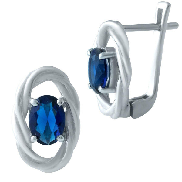 

Серебряные серьги GS с сапфиром nano (1933039)