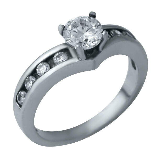 

Серебряное кольцо GS с фианитами (1936931) 18.5 размер