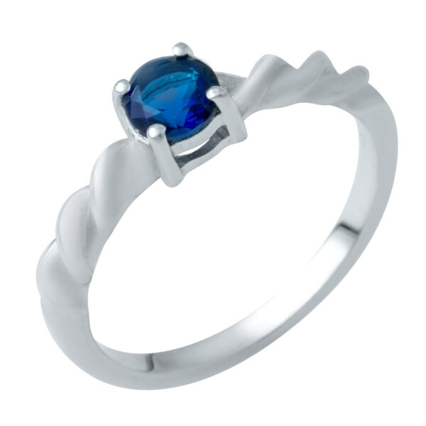 

Серебряное кольцо GS с сапфиром nano (1946503) 16.5 размер