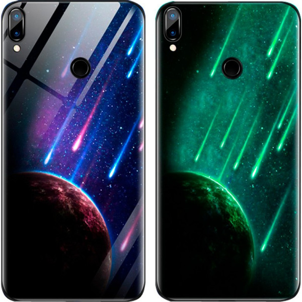 

TPU+Glass светящийся в темноте для Xiaomi Redmi Note 7 / Note 7 Pro / Note 7s (Метеорит) (691228)