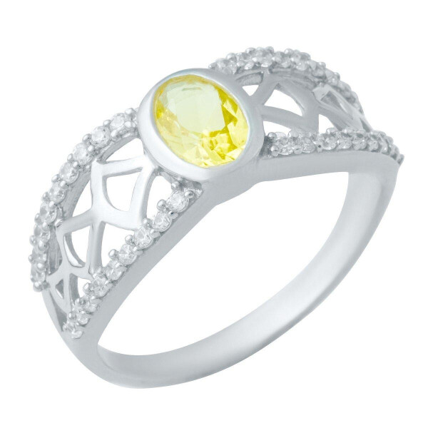 

Серебряное кольцо GS с цитрином nano (1949795) 17 размер