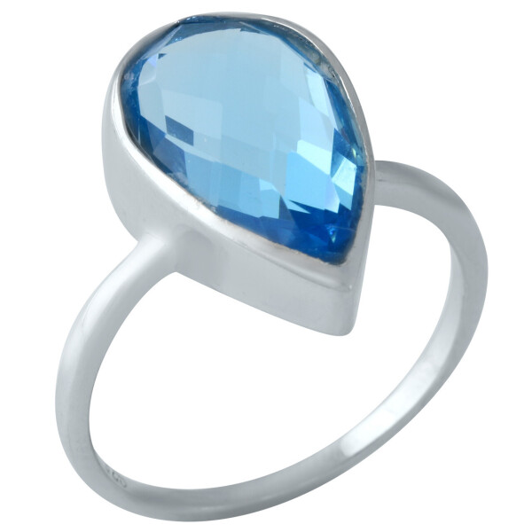 

Серебряное кольцо GS с аквамарином nano (1960851) 17.5 размер