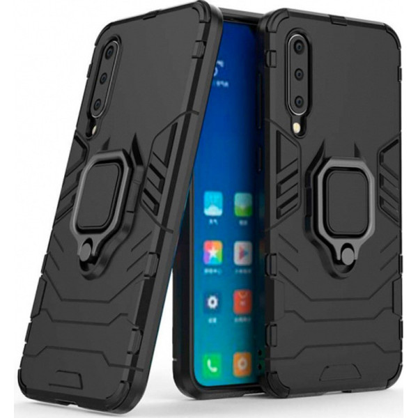 

Чехол ударопрочный Transformer Ring под магнитный держатель для Xiaomi Mi 9 SE (Черный / Soul Black) (700201)