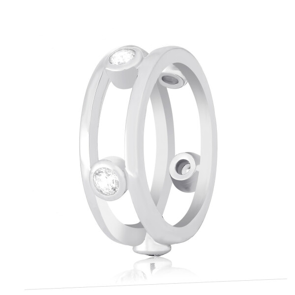 Акція на Серебряное кольцо с фианитом GS К2Ф/469 - 17,1 від Allo UA
