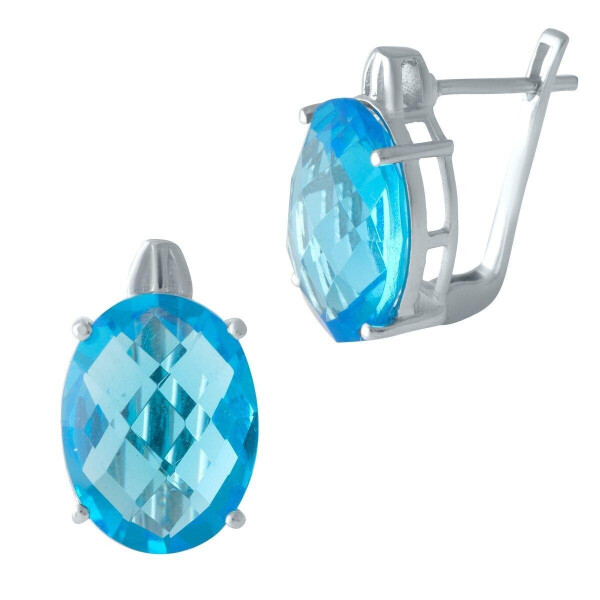 

Серебряные серьги GS с аквамарином nano (1997437)