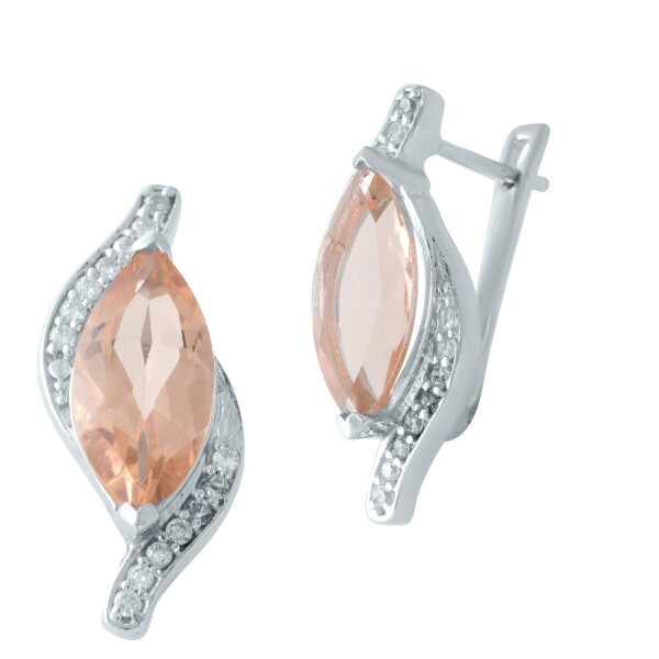 

Серебряные серьги GS с морганитом nano (2003809)