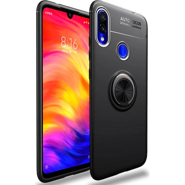 

TPU Deen ColorRing под магнитный держатель для Samsung Galaxy A20 / A30 (Черный / Черный) (700650)