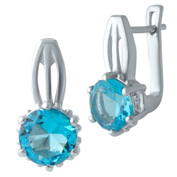 

Серебряные серьги GS с аквамарином nano (2011651)