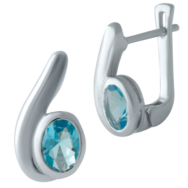 

Серебряные серьги GS с аквамарином nano (2011781)