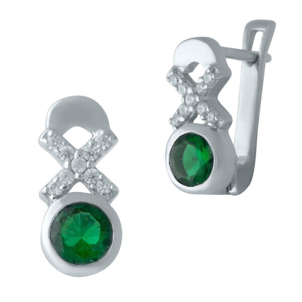 

Серебряные серьги GS с изумрудом nano (2012788)
