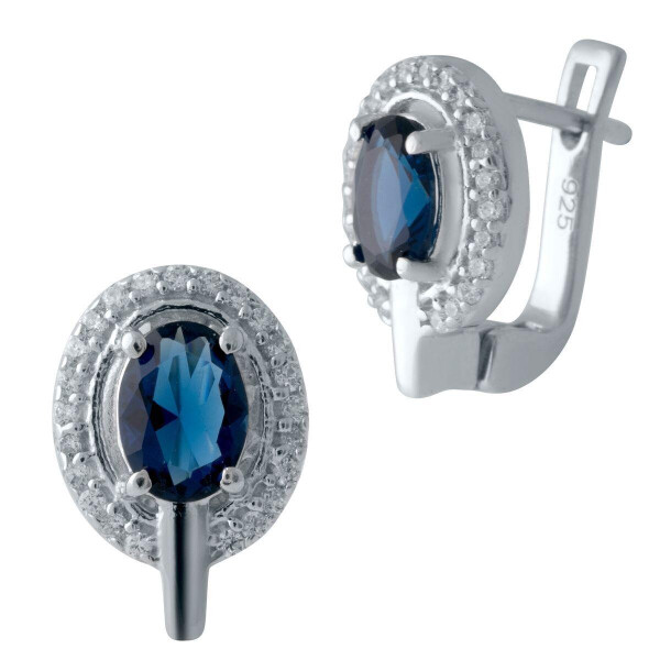 

Серебряные серьги GS с сапфиром nano (2021759)