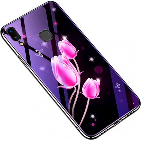 

TPU+Glass Fantasy с глянцевыми торцами для Samsung Galaxy A20 / A30 (Тюльпаны) (707330)