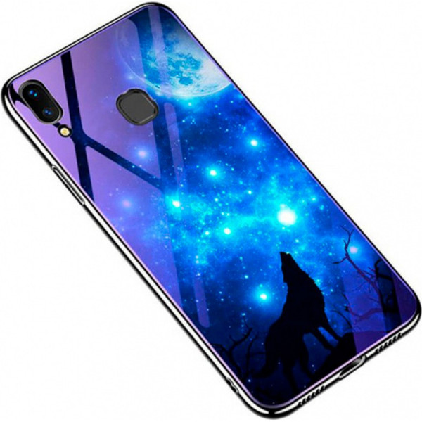

TPU+Glass Fantasy с глянцевыми торцами для Samsung Galaxy M20 (Лунная ночь) (707339)