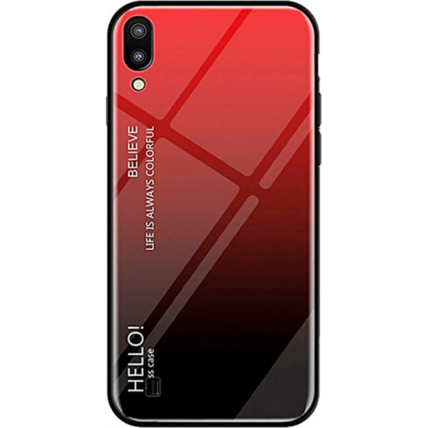 

TPU+Glass Gradient HELLO для Samsung Galaxy A10 (A105F) (Красный) (707345)