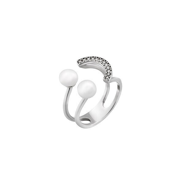 

Серебряное кольцо GS с жемчужинами