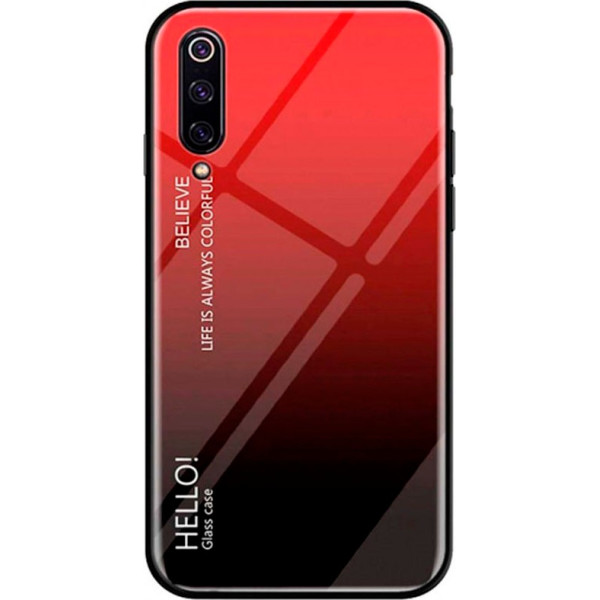 

Чехол TPU+Glass Gradient HELLO для Xiaomi Redmi Go (Красный) (707363)