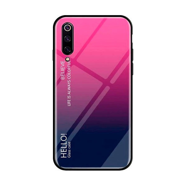 

Чехол TPU+Glass Gradient HELLO для Xiaomi Redmi Go (Малиновый) (707364)