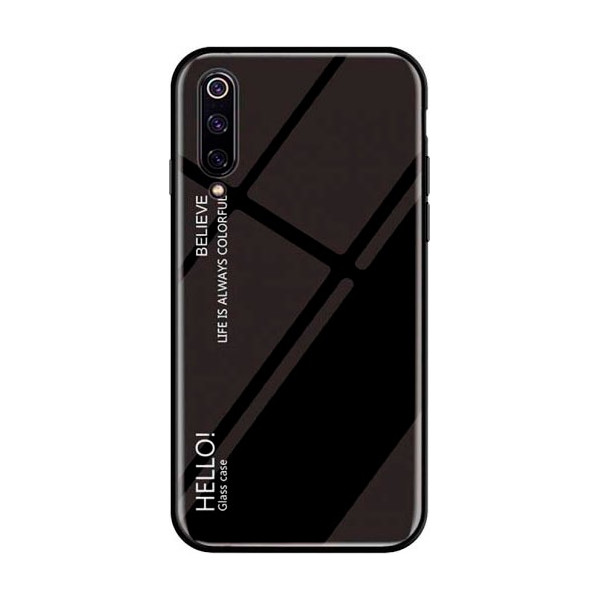 

Чехол TPU+Glass Gradient HELLO для Xiaomi Redmi Go (Черный) (707367)