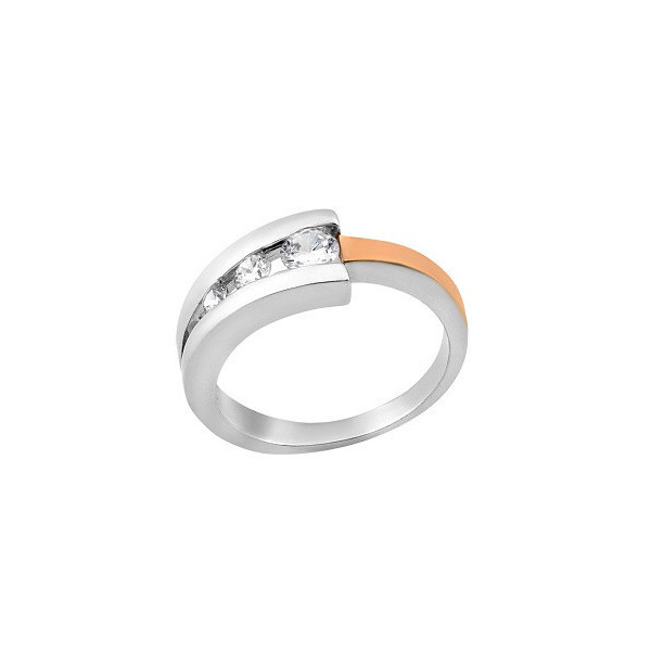 

Серебряное кольцо GS с золотом