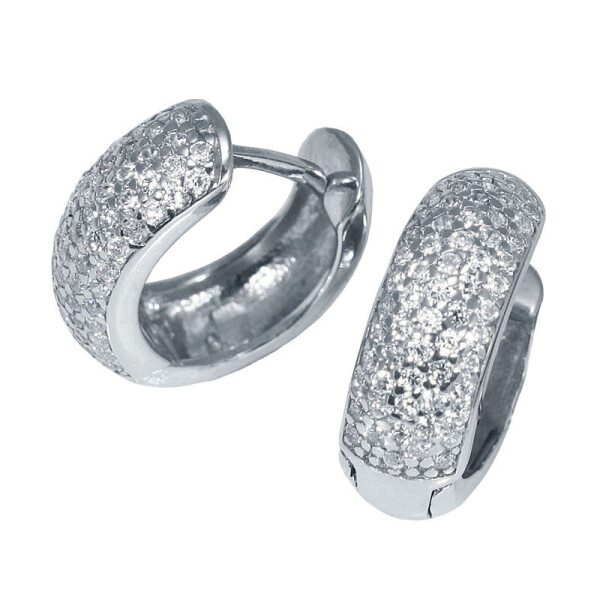 

Серебряные серьги GS с мелкими камнями