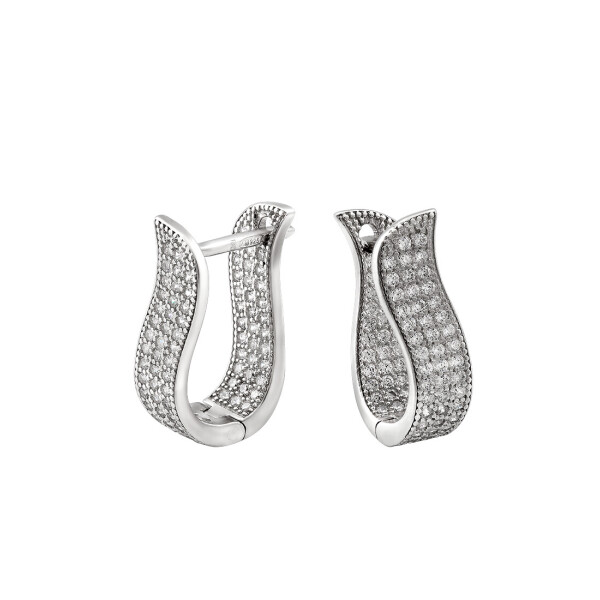 

Серебряные серьги GS с мелкими камнями