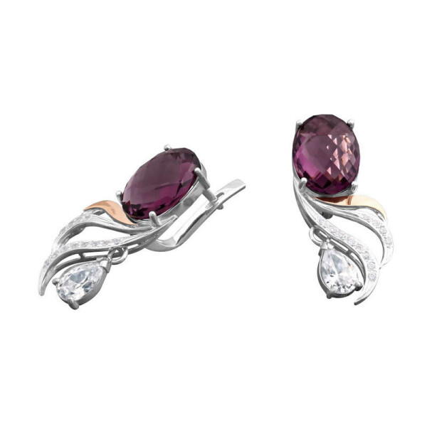 

Серебряные серьги GS с золотом