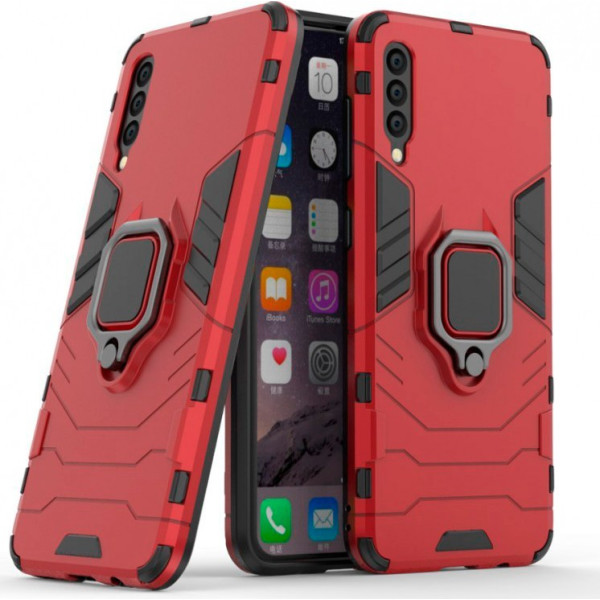 

ударопрочный Transformer Ring под магнитный держатель для Samsung Galaxy A60 (A606F) (Красный / Dante Red) (707533)