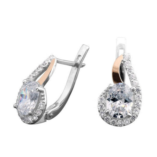 

Серебряные серьги GS с золотом