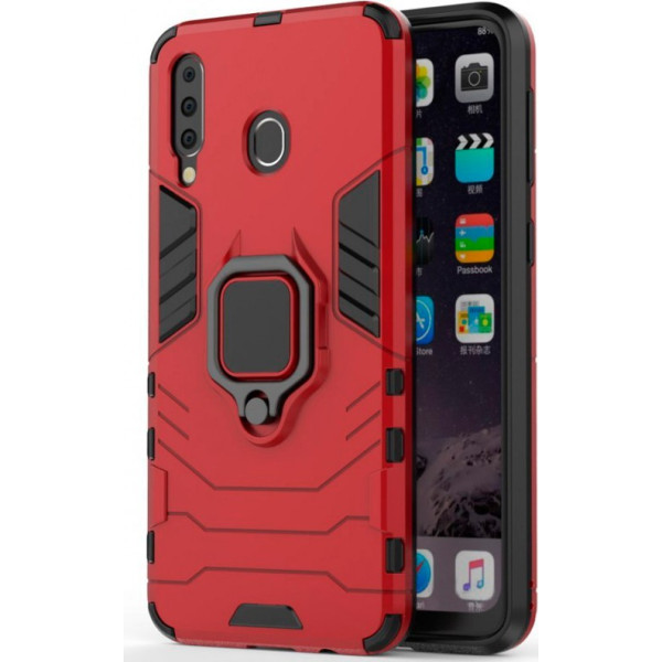

ударопрочный Transformer Ring под магнитный держатель для Samsung Galaxy M30 (Красный / Dante Red) (707538)
