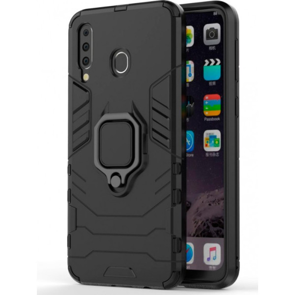 

ударопрочный Transformer Ring под магнитный держатель для Samsung Galaxy M30 (Черный / Soul Black) (707541)