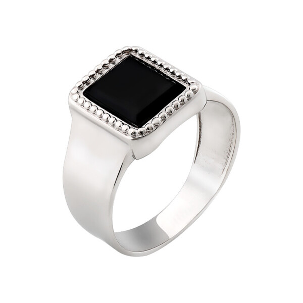 

Мужское кольцо GS из серебра "Black Square"