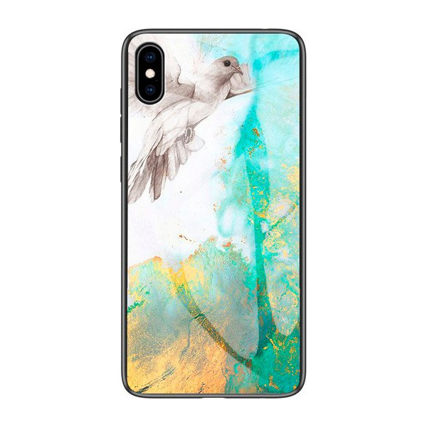 

TPU+Glass Luxury Marble для Apple iPhone X / XS (5.8") (Голубь) (708029)