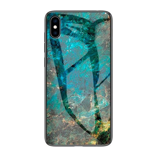 

TPU+Glass Luxury Marble для Apple iPhone XS Max (6.5") (Морская волна) (708036)
